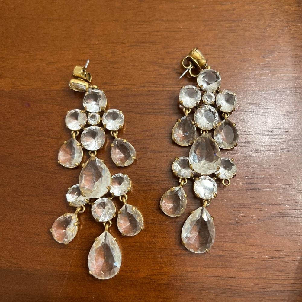 J Crew crystal earrings
